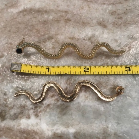 NEW ~ 2 PAIRS ~ 🐍 SNAKE STUD EARRINGS - Picture 5 of 10